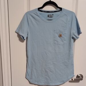 Carhartt Light Blue Short-Sleeve Pocket Tee